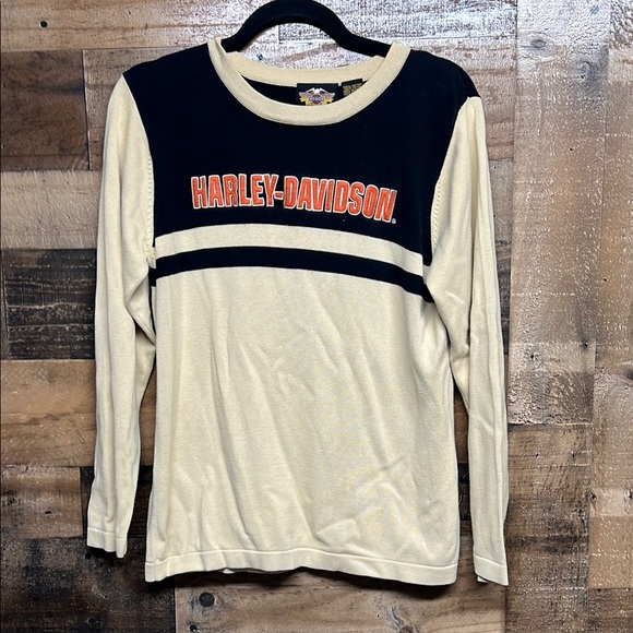 Vintage Harley Davidson Crewneck Sweater Women’s Size Medium 100%‎ Cotton Biker - Picture 1 of 5